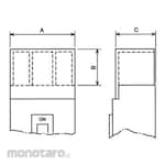 Mitsubishi Electric Large Terminal Cover For Earth Leakage/No-Fuse Circuit Breaker