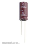 Nippon Chemi Con High-Frequency Smoothing Aluminum Electrolytic Capacitor, 25V, 1000uF (105°C, Low Z, 10 pieces per pack)