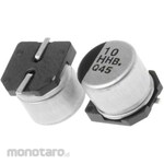 Panasonic Capacitor 10μF, 50V dc, EEEHB1H100P