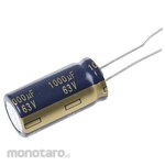 Panasonic Capacitor 1000μF, 63V dc, EEUFC1J102U