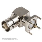 RS PRO Bnc Connector Jack Right Angle Solder Type PCB Mounting Nickel