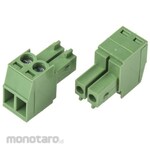 RS PRO PCB Terminal Block, 3.5mm Pitch, 1 Row, 2 Poles, Green