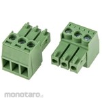 RS PRO PCB Terminal Block, 3.5mm Pitch, 1 Row, 3 Poles, Green