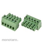 RS PRO PCB Terminal Block, 3.81mm Pitch, 1 Row, 5 Poles, Green