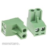 RS PRO PCB Terminal Block, 5.08mm Pitch, 1 Row, 2 Poles, Green