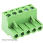 RS PRO PCB Terminal Block, 5.08mm Pitch, 1 Row, 5 Poles, Green