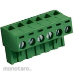 RS PRO PCB Terminal Block, 5.08mm Pitch, 1 Row, 6 Poles, Green
