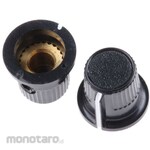 RS PRO Volume Adjustment Knob (Knob)/Accessory for Knob Shaft: 4mm, Diameter: 12mm