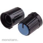 RS PRO Volume Adjustment Knob (Knob)/Accessory for Knob Shaft: 6mm, Diameter: 13.3mm