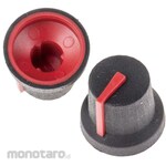 RS PRO Volume Adjustment Knob (Knob)/Accessory for Knob Shaft: 6mm, Diameter: 16.8mm
