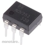 Panasonic photocoupler, through-hole mounting, MOSFET output, AQV253
