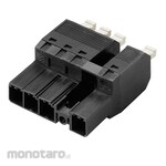 WEIDMULLER Male Plug, Push in Spring Connection SVFL 7.62HP/180 SVFL 7.62HP/180MF