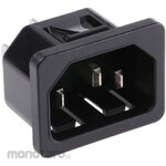 SCHURTER Iec Plug C14 Male Snap-In
