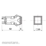 Fuji Electric Square command switch AG22 / AG23 Indicator light