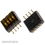 NIDEK Components (formerly Nidec Copal Electronics/Fujisoku) Nidec Copal Electronics DIP switch, slide, 4PST