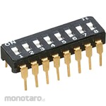 NIDEK Components (formerly Nidec Copal Electronics/Fujisoku) Nidec Copal Electronics DIP switch, slide, 6PST