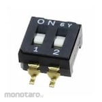NIDEK Components (formerly Nidec Copal Electronics/Fujisoku) Nidec Copal Electronics DIP switch, slide, DPST