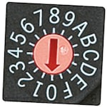 NIDEK Components (formerly Nidec Copal Electronics/Fujisoku) Nidec Copal Electronics Rotary Code Switch, Rotary Flash
