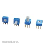 NIDEK Components (formerly Nidec Copal Electronics/Fujisoku) Rotary Code Switch, DIP Type, No Knob, Complementary Code, Side Setting