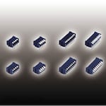 NIDEK Components (formerly Nidec Copal Electronics/Fujisoku) Slide Switch DIP Type 4-Pole Lower Convex Lever Through-Hole Pin Packaging Magazine