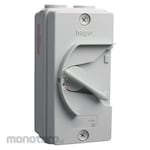 Hager IP66 40A 3P SW Neutral Utility Isolator