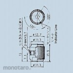 NIDEK Components (formerly Nidec Copal Electronics/Fujisoku) Rotary switch knob