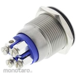 BULGIN Bulgin Push Button Switch, Momentary, Panel Mount, SP, MPI002/TERM/BL