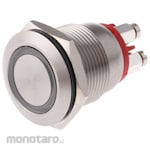 BULGIN Bulgin Push Button Switch, Momentary, Panel Mount, SP, MPI002/TERM/RD