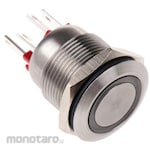 BULGIN Bulgin Push Button Switch, Momentary, Panel Mount, SPST, MPI002/28/RD