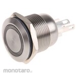 BULGIN Bulgin Push Button Switch, Momentary, Panel Mount, SPST, MPI002/28/WH