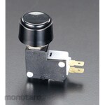 ESCO 125V / 16A push switch (black)