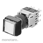 Fuji Electric Φ16 Illuminated Push Button Switch AH164 / AH165 Square Flat Type