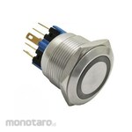 GB [Control Equipment] Waterproof push button switch (illuminated: red)