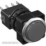 IDEC Φ25 Flash Silhouette Switch LW Series Illuminated Push Button Switch (Round Projection Lens) Metal Bezel