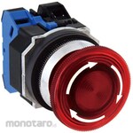 IDEC Φ30 Zinc die-cast series illuminated pushbutton switch (Large push lock turn reset LED)