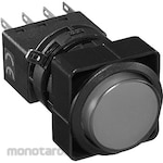 IDEC Diameter 25 Flash Silhouette Switch LW Series Illuminated Pushbutton Switch (Round Projection Lens) Black Resin Bezel