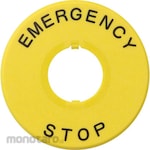 IDEC Emergency Name Plate (Plat Nama Tombol Darurat)