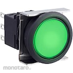 IDEC Flash Silhouette LBW Series Illuminated Push Button Switch Round Flat / Black Bezel