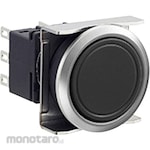 IDEC Flash Silhouette LBW Series Push Button Switch Round Flat / Black Bezel