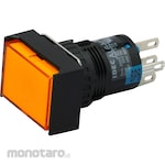 IDEC Illuminated Push Button Switch Long Square ɸ16 A6 Series (Saklar Tombol Tekan)