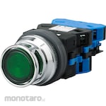 IDEC Push Button Switch Illuminated LED Protruding Full Guard Φ30 BA9S (Saklar Tombol/Saklar Tekan)