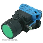 IDEC Push Button Switch Illuminated Round Flat LED Φ22 Momentary (Saklar Tombol/Saklar Tekan)