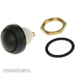 ITW SWITCHES ITW Switches Push Button Switch, Latching, Panel Mount, SPST, 48-2-RB-N-BK-B