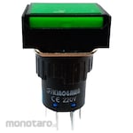 Kinogawa Push Button Rectangular Illuminated Ø16mm (Saklar Tombol/Saklar Tekan)