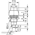 Miyama Electric Pushbutton Switch Self-lock P Series