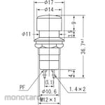 Miyama Electric Pushbutton switch MS-027 / MS-028 / MS-029 / MS-030