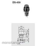 Miyama Electric White push button switch, OFF-ON, SPST (2P)