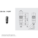 Miyama Electric Yellow ON-(OFF) SPST (2P) Push Button Switch