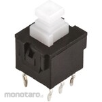 NIDEK Components (formerly Nidec Copal Electronics/Fujisoku) Fujisoku push button switch, SPDT, 100 mA, momentary, PCB