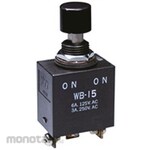 NKK Switches (formerly Nippon Kaikei) Pushbutton Switch, 3 A @ 250 V ac, 6 A @ 30 V dc, Momentary, Panel Mount